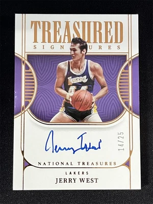 2022-23 Panini National Treasures Jerry West Treasured Signatures automático/25 Foto 1 de 2