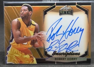 ROBERT HORRY 2025 LEAF METAL INSCRIPTIONS AUTO 78/100 BIG SHOT ROB LAKERS NICE! - Picture 1 of 2