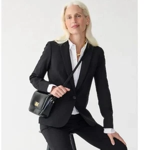 J. Crew Parke Blazer aus italienischer Stretch Wolle schwarz Größe 0 - Bild 1 von 7
