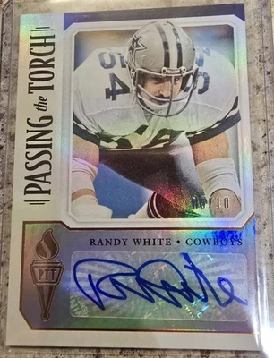 2019 Panini Passing the Torch Dual Auto LVE & Randy White 5/10🔥 Dallas Cowboys  - Image 1 of 4