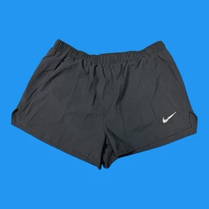 Nike Dri Fit Mens Sz XL Standard Fit 3” Length Lightweight Black Running Shorts - Picture 1 of 17