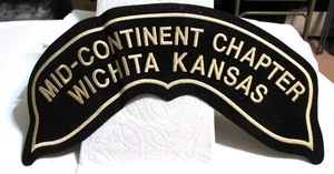 Large Mid-Continent Chapter Wichita KS ~ Harley Davidson 12" X 4" Size Patch - Picture 1 of 1