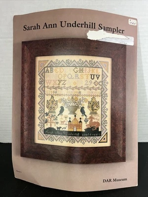 Porcupine Collection Sarah Ann Underhill Sampler DAR Museum Cross Stitch Chart - Image 1 of 4