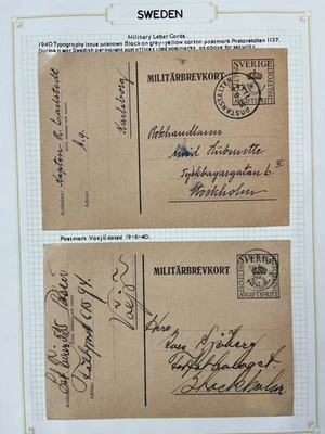 Sweden 1960s/70s Used MH MNH Covers Military (Apx 35 Items) MK5256 - Image 1 of 4