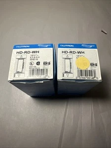 (2) Lutron HD-RD-WH Dimmer bianco NUOVO - Foto 1 di 5