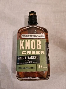 KNOB CREEK Small Batch Kentucky Straight Rye Whiskey WILL BE LEER Flasche 750 ml - Bild 1 von 8