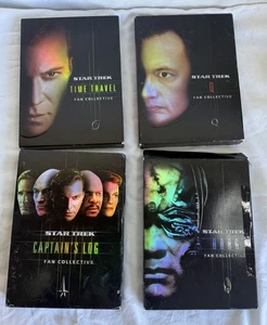 Star Trek Fan Collective LOT of 4 DVD Sets - Captain's Log, Time Travel, Borg, Q - Picture 1 of 5