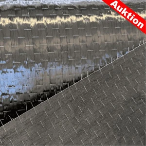 4,4m² Carbongewebe Unidirektional 0° 216/m² Carbonmatte mit EP Binder rückseitig - Bild 1 von 8