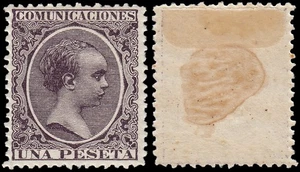 Spain 226 1889-01 Alfonso XIII Pelon MH - Picture 1 of 1