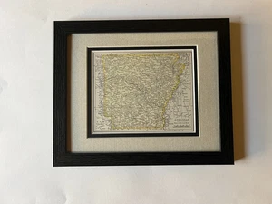 1904 ARKANSAS State Map, Frame with Double Mat SEE DESCRIPTION - Picture 1 of 4