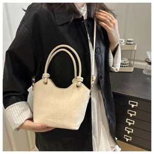 PU Leather Shoulder Bucket Bags Large Capacity Side Backpack  Women's Fashion - Picture 1 of 16