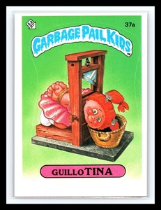 💥 Guillotina 1985 Topps Garbage Pail Kids Series 1 Matte One Star Back # 37a - Picture 1 of 2
