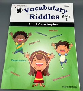 Vocabulary Riddles Book 2 - A to Z Catastrophes (Grades 4-8) - Paperback - GOOD - Picture 1 of 6