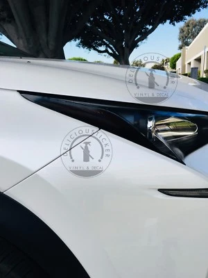 Fits 2015-2021 Lexus NX Head light Side Marker SMOKE Decals Vinyl NX200t NX300h Foto 1 de 4