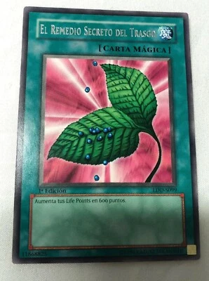 Yugioh GOBLIN’S SECRET REMEDY 1st Ed. Rare LOB-099 Mint Foreign Spanish LDD-S099 - Image 1 of 4