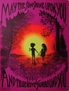 Purple Sunshine Original McCully Poster Synthetic Trips San Diego Head Shop - Picture 1 of 21