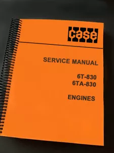 CASE 6T-830 6TA-830 Engines Repair Service Manual - Picture 1 of 12