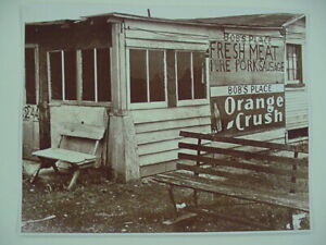 1930s Orange Crush Sign w/Crushy 8.5 by 11 Reprint Photograph