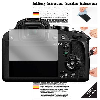 ECULTOR 6x Schutzfolie für Panasonic Lumix DMC-FZ82 Folie Displayschutzfolie klar