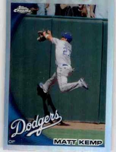 2010 Topps Chrome Silver Refractor Matt Kemp Parallel prism Foil Dodgers #69 - Picture 1 of 2