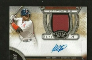 Rusney Castillo 2015 Topps Tier One Auto Patch Relic #d 53/99 Boston Red Sox - Picture 1 of 3