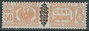 1945 LUOGOTENENZA PACCHI POSTALI 50 CENT MNH ** - RC11 - Picture 1 of 1