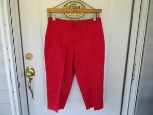 Briggs New York Womens Size L Red Capris - Picture 1 of 7