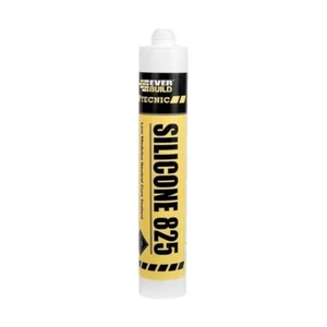 TECNIC SILICONE 825 EVERBUILD PROFESSIONAL  SEALANT 380 ML - WHITE - Picture 1 of 7