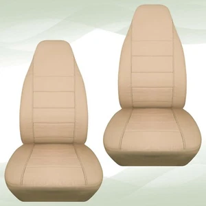 Front set car seat covers fits Ford Explorer 1991-2002 solid sand - Bild 1 von 10