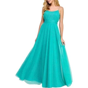 City Studio Womens Blue Prom Belted Evening Dress Gown Juniors 0 BHFO 1517 - Picture 1 of 2