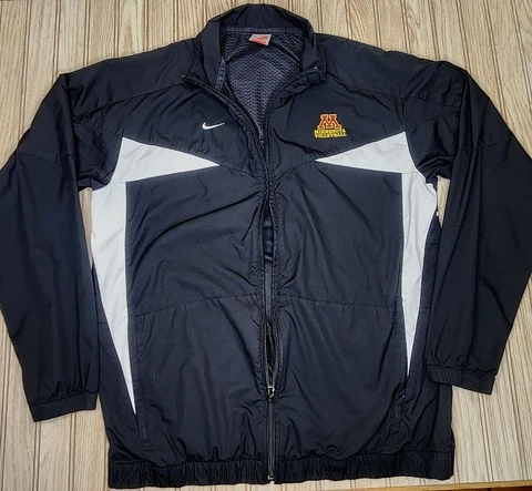 Minnesota Gopher Volleyball Nike Fit Storm Team Jacket Windbreaker Large Coat Cover