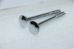 2X CLASSIC FIAT 500 VERCHROMTE STOßSTANGE SCHRAUBE VORNE HINTEN BUMPER BRANDNEU *PAAR* - Bild 1 von 3