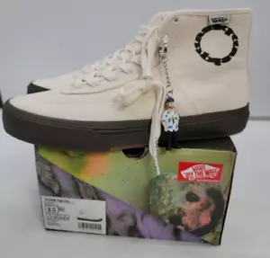 VANS x Men's Size 8 Quasi Crockett High Decon Shoe Canvas Beige White Sneakers - Picture 1 of 10