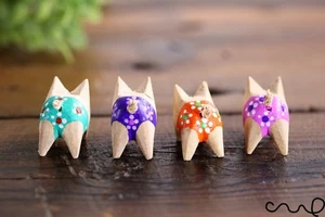 Juego de 4 Pantalones Cortos de Madera para Cerdo Floral Animal de Granja Regalo Hogar Decoración Hechos a Mano - Imagen 1 de 11