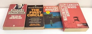 4 x Aleksandr Solzhenitsyn PAPERBACK BOOKS Gulag Archipelago CANCER Circle IVAN - Picture 1 of 12