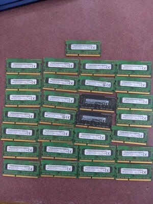 Micron 116GB (29x4GB) 1Rx8 PC3L-12800S DDR3 SODIMM Laptop Memory RAM - Image 1 of 4