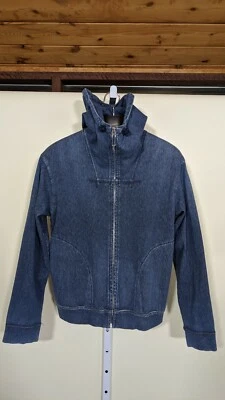 Chaqueta con Capucha 45 rpm Teñida Índigo Natural Cremallera Completa Talla 2 Japón Artesanal  Foto 1 de 4