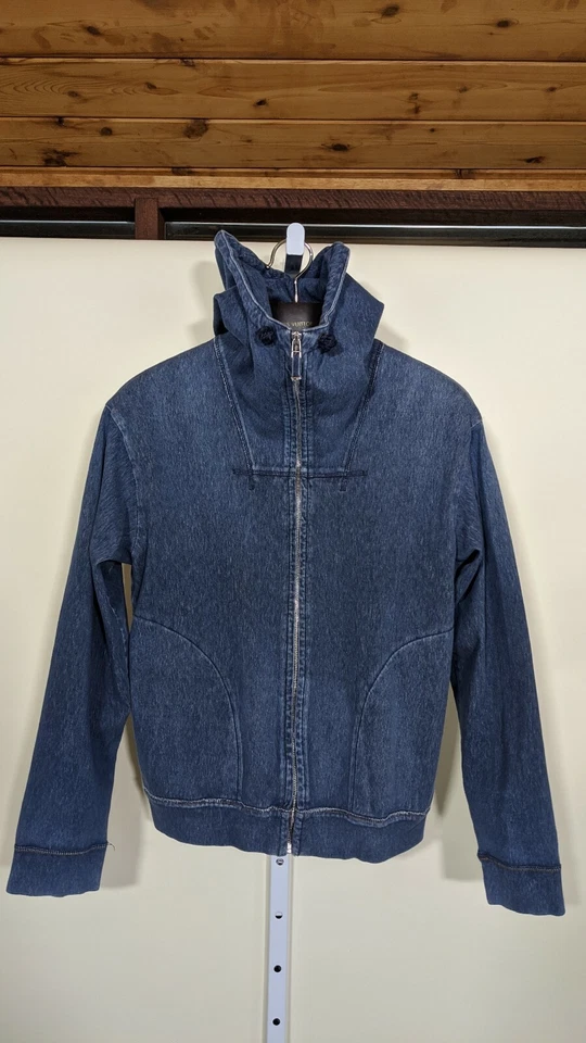 Chaqueta con Capucha 45 rpm Teñida Índigo Natural Cremallera Completa Talla 2 Japón Artesanal  Foto 1 de 4