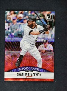 2019 Donruss Franchise Features Red #18 Charlie Blackmon Leody Taveras /149
