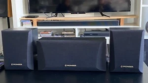 Vintage Pioneer S-CR300-K Surround Speakers 2 Wall, Center Speakers Tested - Picture 1 of 7