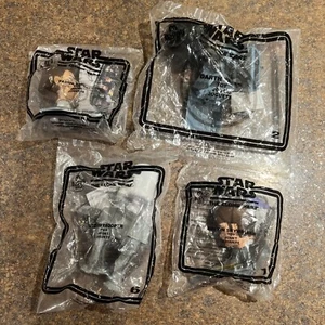 Lot Of 4 Star Wars The Clone Wars Happy Meal Toys McDonalds SEALED NEW - Picture 1 of 5