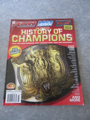 WWE THE COMPLETE HISTORY OF CHAMPIONS SPECIAL ISSUE, JUNE/JULY 2007, WITH POSTER - Image 1 of 2
