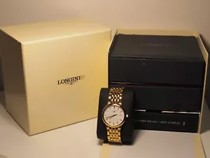 Longines Flagship White Dial Gold Men's Watch 32mm L56492 - Picture 1 of 7