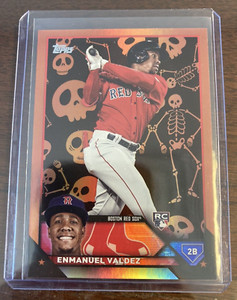 2023 Topps Update Enmanuel Valdez Rookie Skeleton Foil /50 #US310