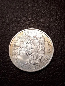 750 Jahre Berlin 10 DM Silbermünze 1987 J - Bild 1 von 2