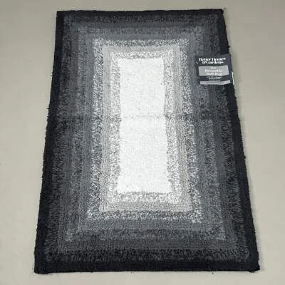 Alfombra de baño reversible de algodón Better Homes & Garden 20X30" gris ombre Foto 1 de 4