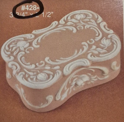 Alberta's 428 Cerámica Deslizable Moldes Mamá Joyería Anillo Baratija Caja Decorativa 4" Foto 1 de 4