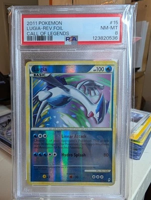 PSA 8 Lugia 15/95 Call of Legends Reverse Holo - Image 1 of 2
