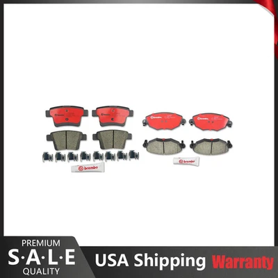 Front and Rear Brembo Brake Ceramic Pads Set Kit For Jaguar X-Type 2005-2008 - Image 1 of 4