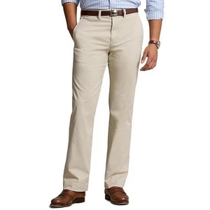 36 / 30 chino khaki cotton polo ralph lauren pants mens preppy work casual - Picture 1 of 9